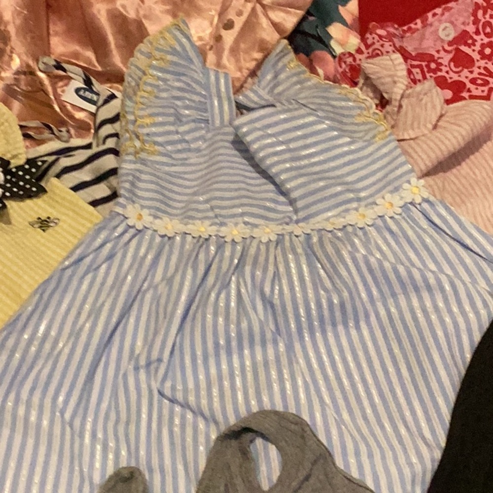 Blue Striped Dress